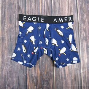 American Eagle NEW Mens XS Boxer Briefs Holidays Christmas Gift Stocking Penguin